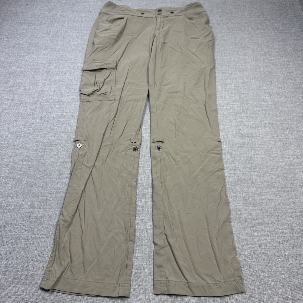 Columbia Pants Womens 6 Beige Omni-Shade Bootcut Hiking Quick Dry Pockets